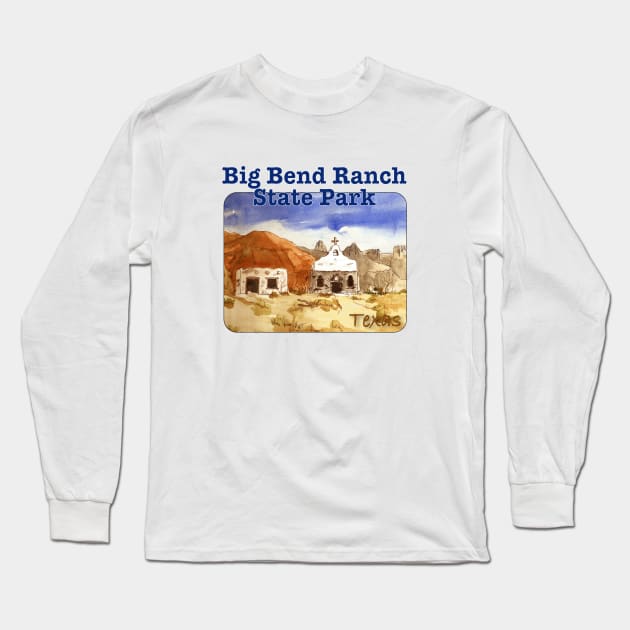 Big Bend Ranch State Park, Texas Long Sleeve T-Shirt by MMcBuck